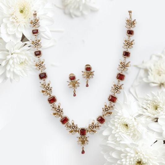 Scarlet Royale AD Necklace Set