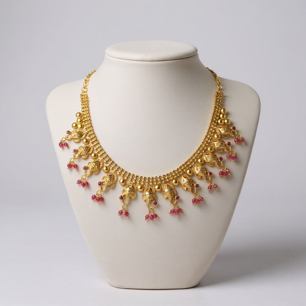 Gold plated necklace