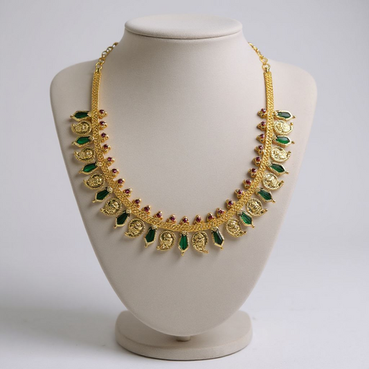 Gold Plated Palaka Manga Necklace
