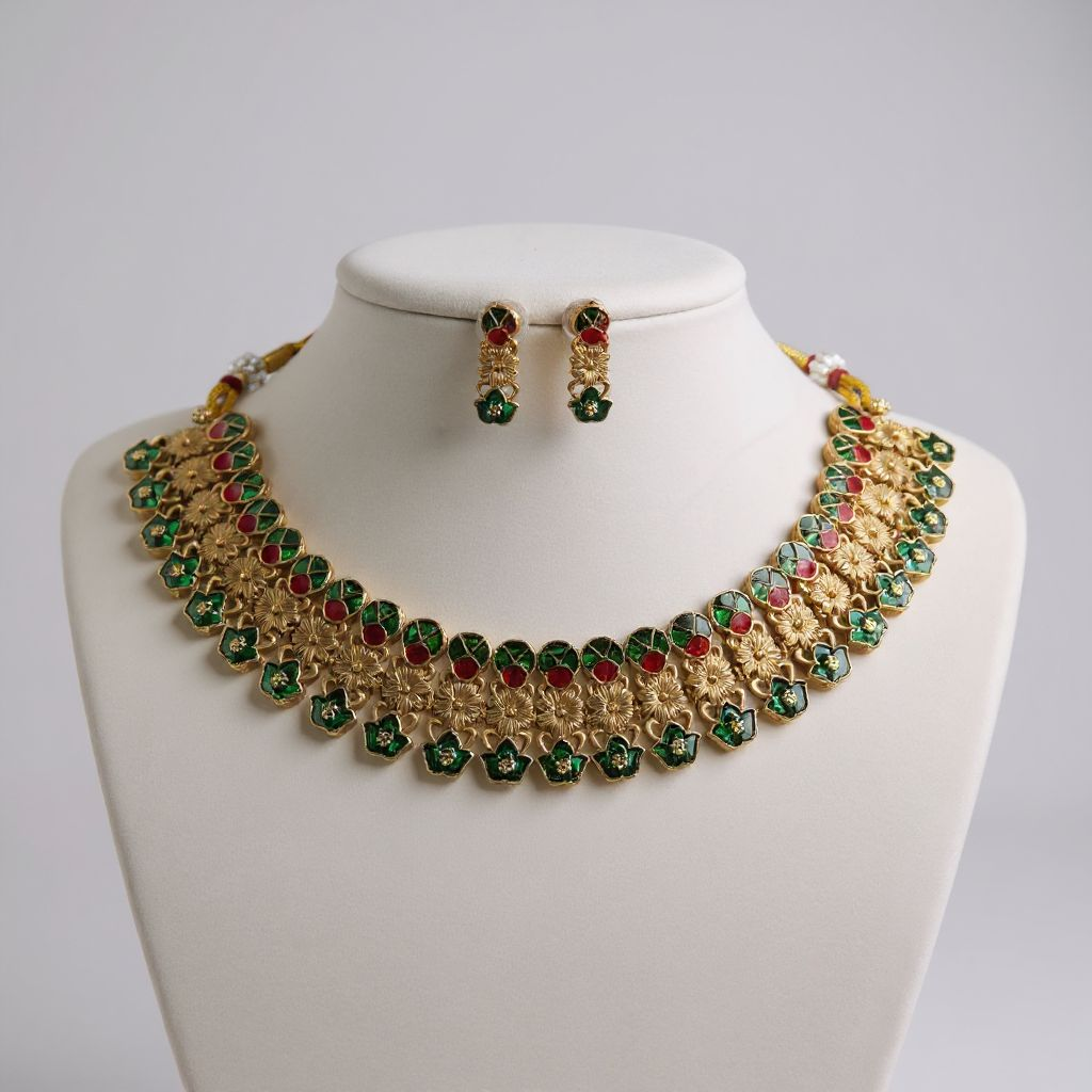 Emerald Blossom Choker
