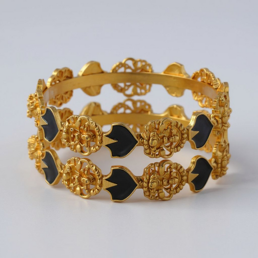 Lakshmi Palaka Bangles set of 2 (Green)