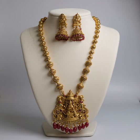 Antique Lakshmi  Pendant Necklace Set