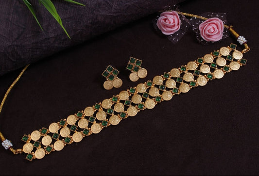 Heritage Coin & Stone Choker