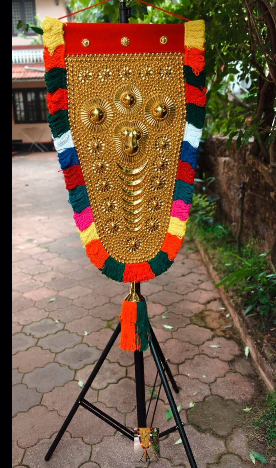 Handmade Nettipattom – Traditional Kerala Elephant Caparison(3.5 feet)