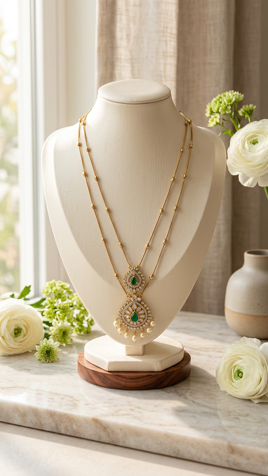 AD Pendant long Necklace