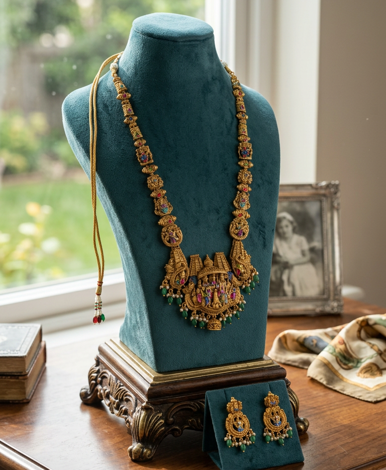 Shiva Parvathi Kalyanam Haram Antique Set