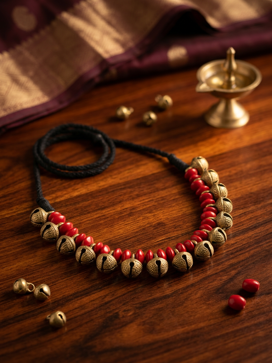 Handmade Manchadi Chilanka Necklace Set