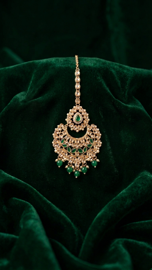 Traditional Kundan Maang Tikka
