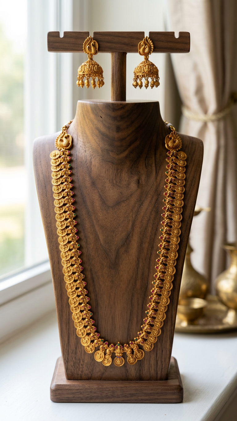 Traditional Kasu Necklace Set