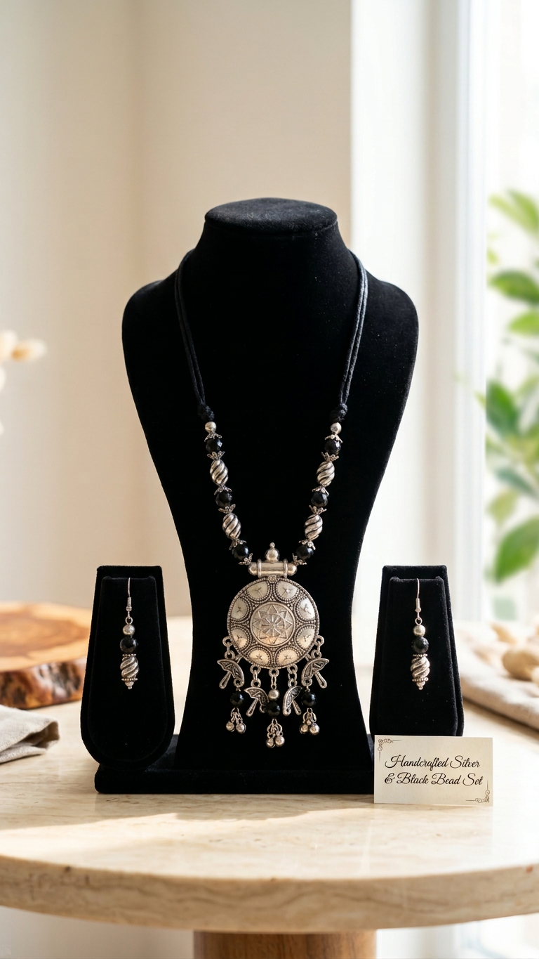 Oxidized Necklace set
