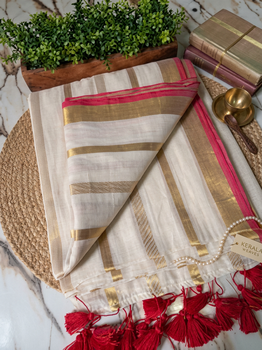 Kerala Mulcotton Saree