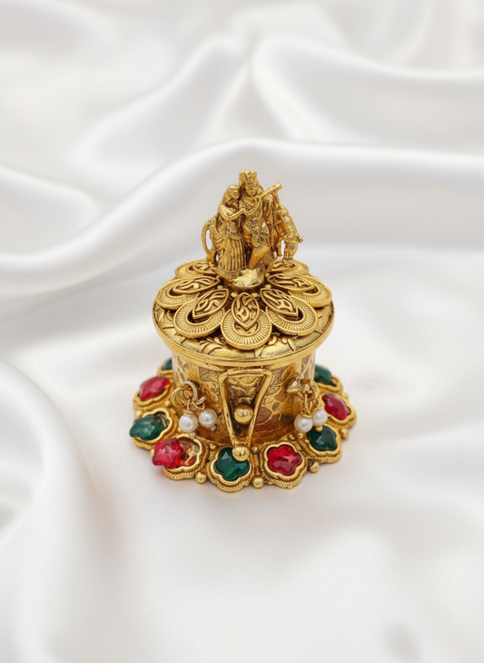 Radha-Krishna Sindoor Box