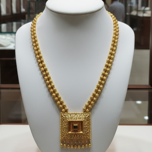 Antique Square Pendant Necklace set