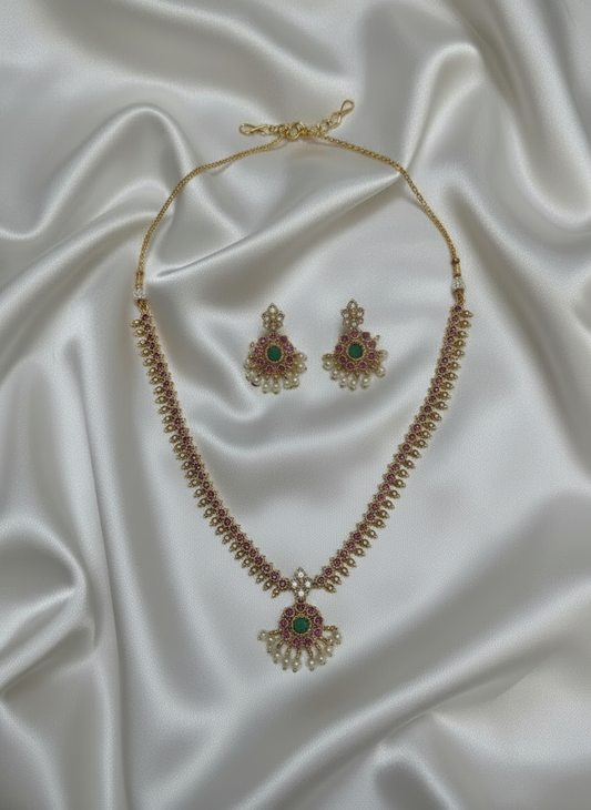 Premium Design Royal Blossom Necklace Set