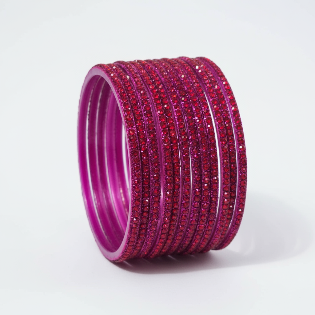 Coloured Bangles – Set of 12