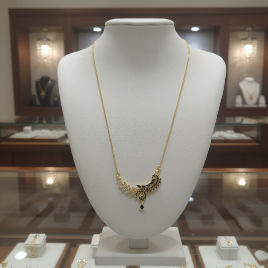 Gold Plated AD Pendant Necklace