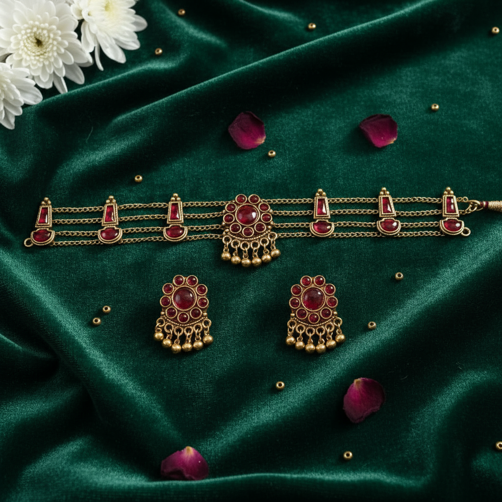 Traditional Gold Finish Choker