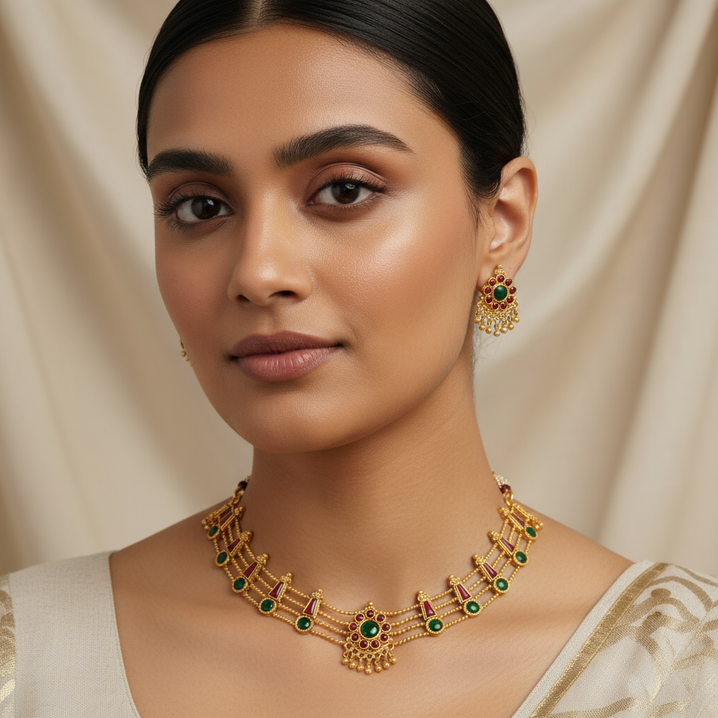 Traditional Gold Finish Choker