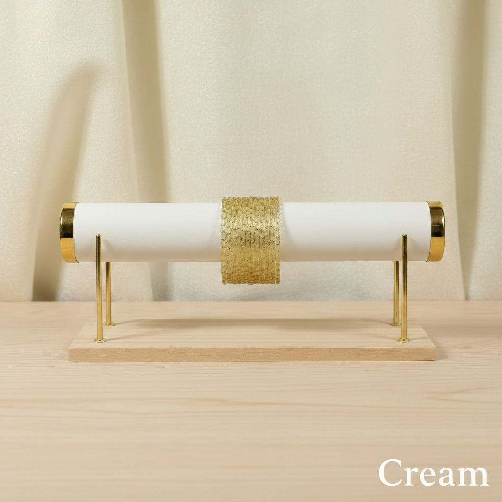 Raindrop Bangles - Cream (Set of 12)