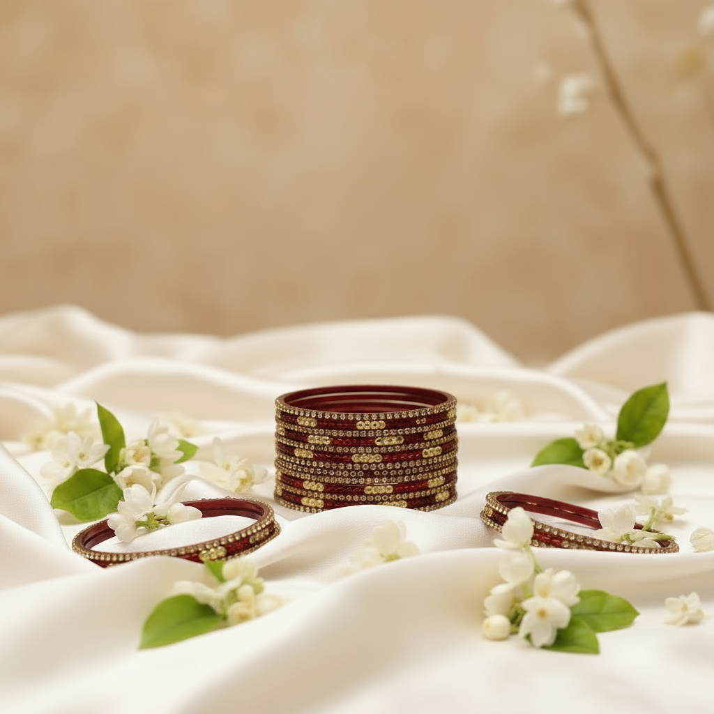 Jaipur Glass Bangles (set of 12)