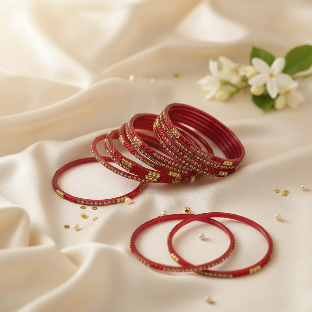 Jaipur Glass Bangles (set of 12)