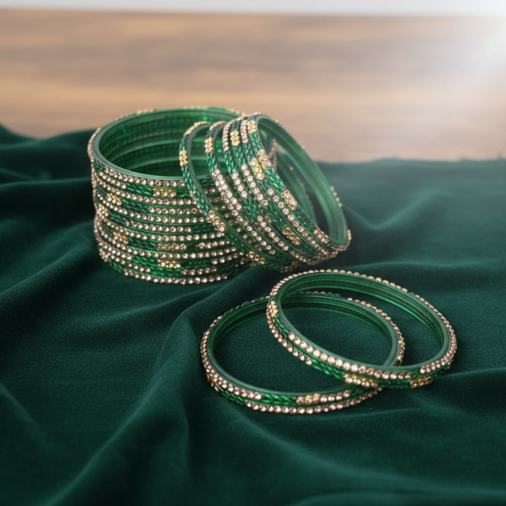 Jaipur Glass Bangles (set of 12)