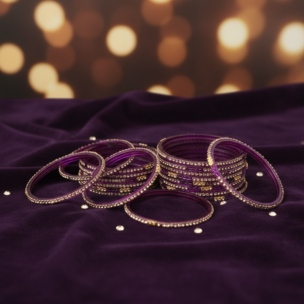 Jaipur Glass Bangles (set of 12)