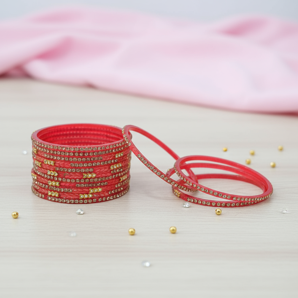 Jaipur Glass Bangles (set of 12)