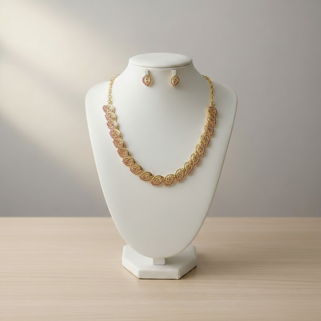 Gold Plated Necklace set