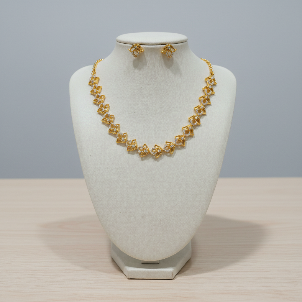 Gold Plated Necklace set