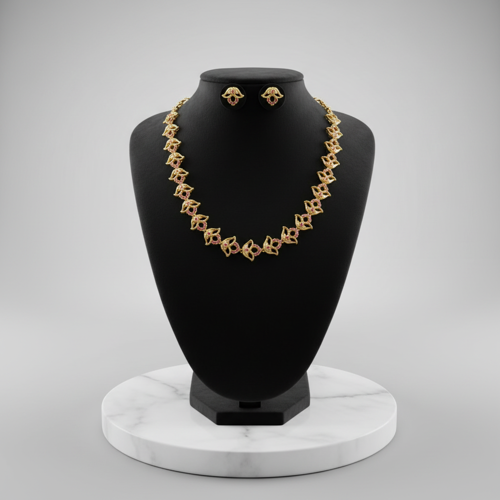 Gold Plated Necklace set