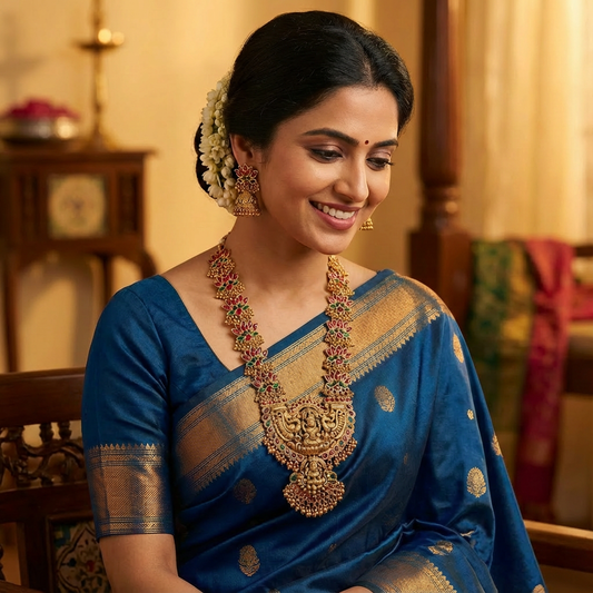 Lakshmi Lotus Necklace Set