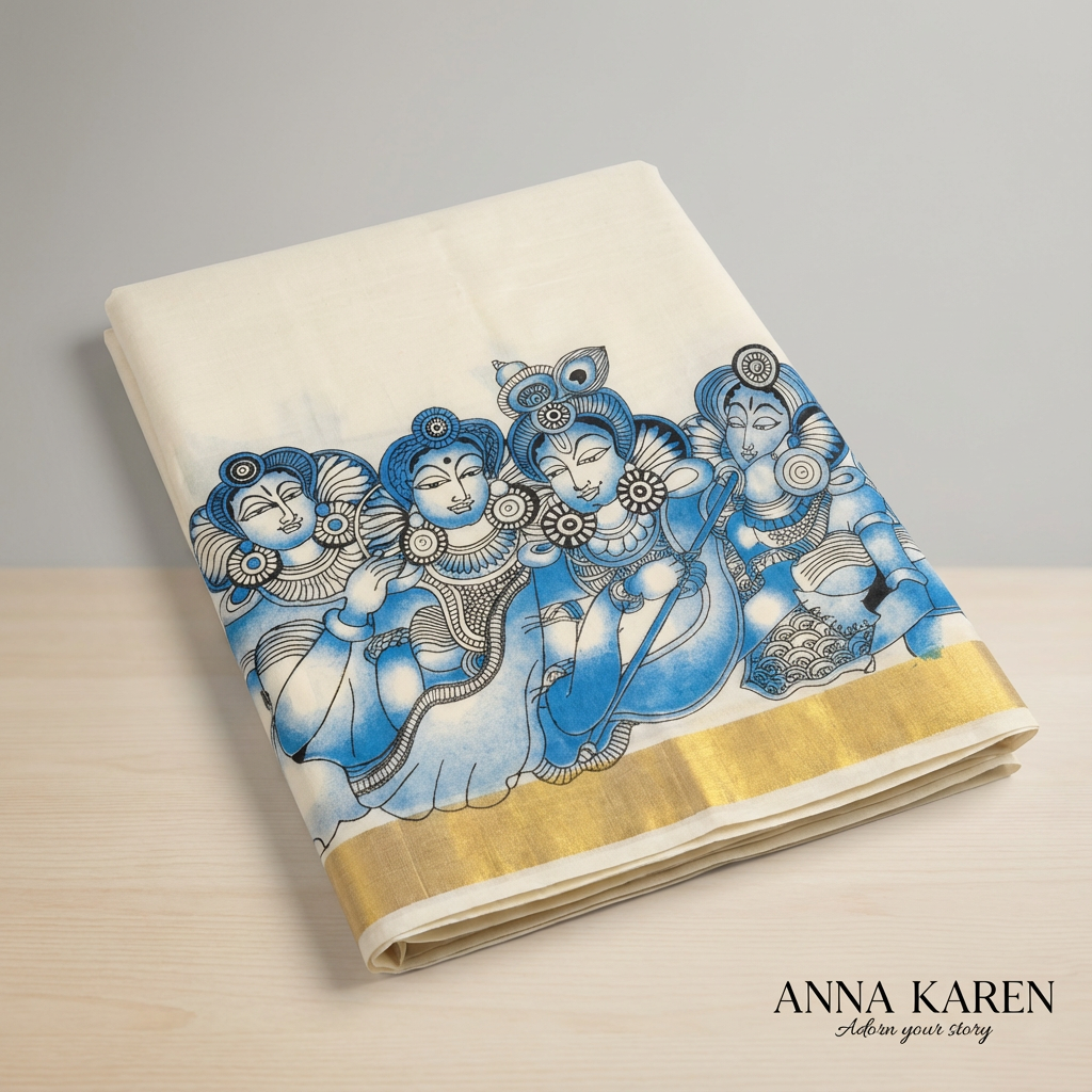 Kerala Cotton Printed Saree