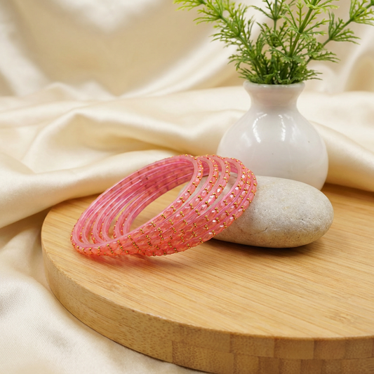 Raindrop Bangles -  Carrot Shade (Set of 12)