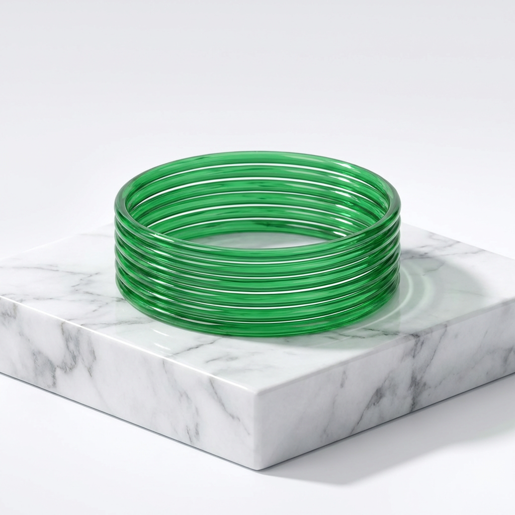 Plain Glass Bangles (set of 12)