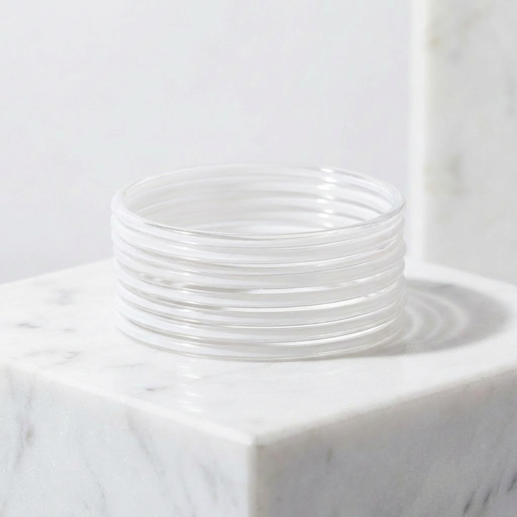 Plain Glass Bangles (set of 12)