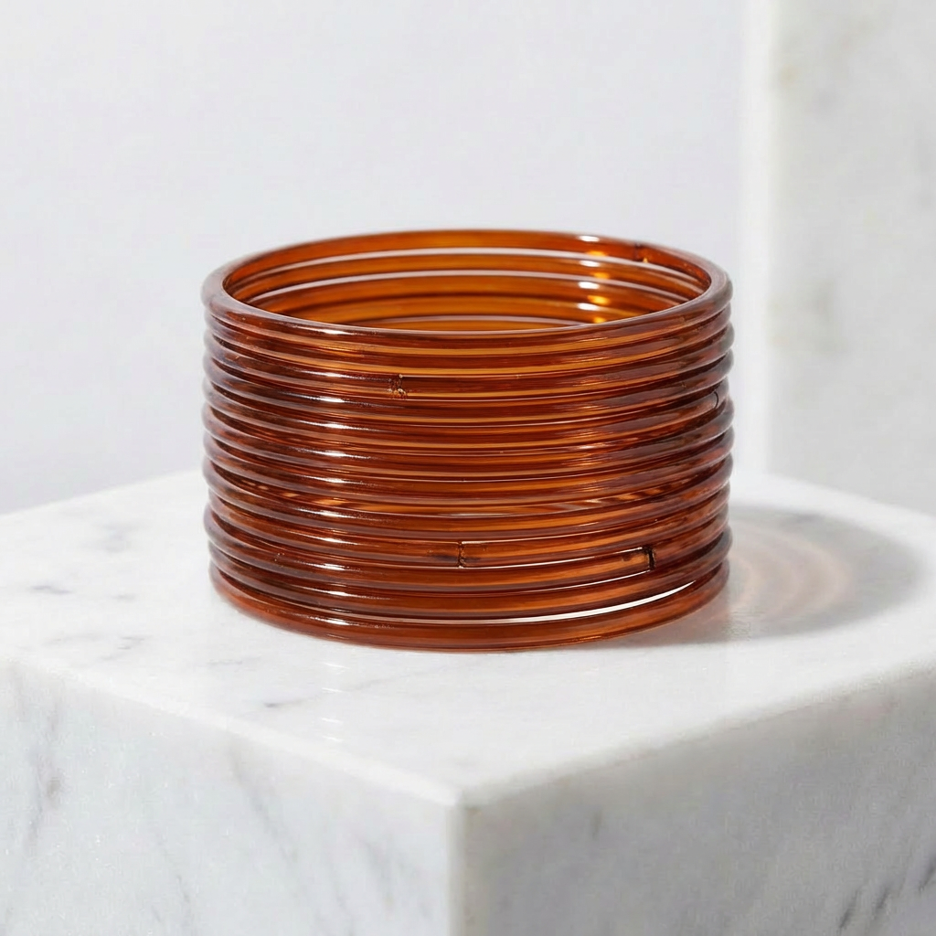 Plain Glass Bangles (set of 12)