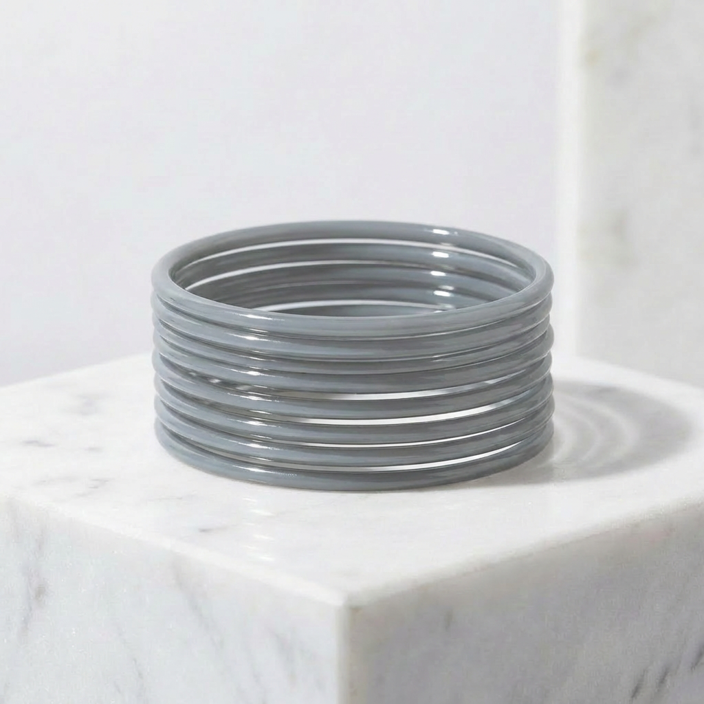 Plain Glass Bangles (set of 12)