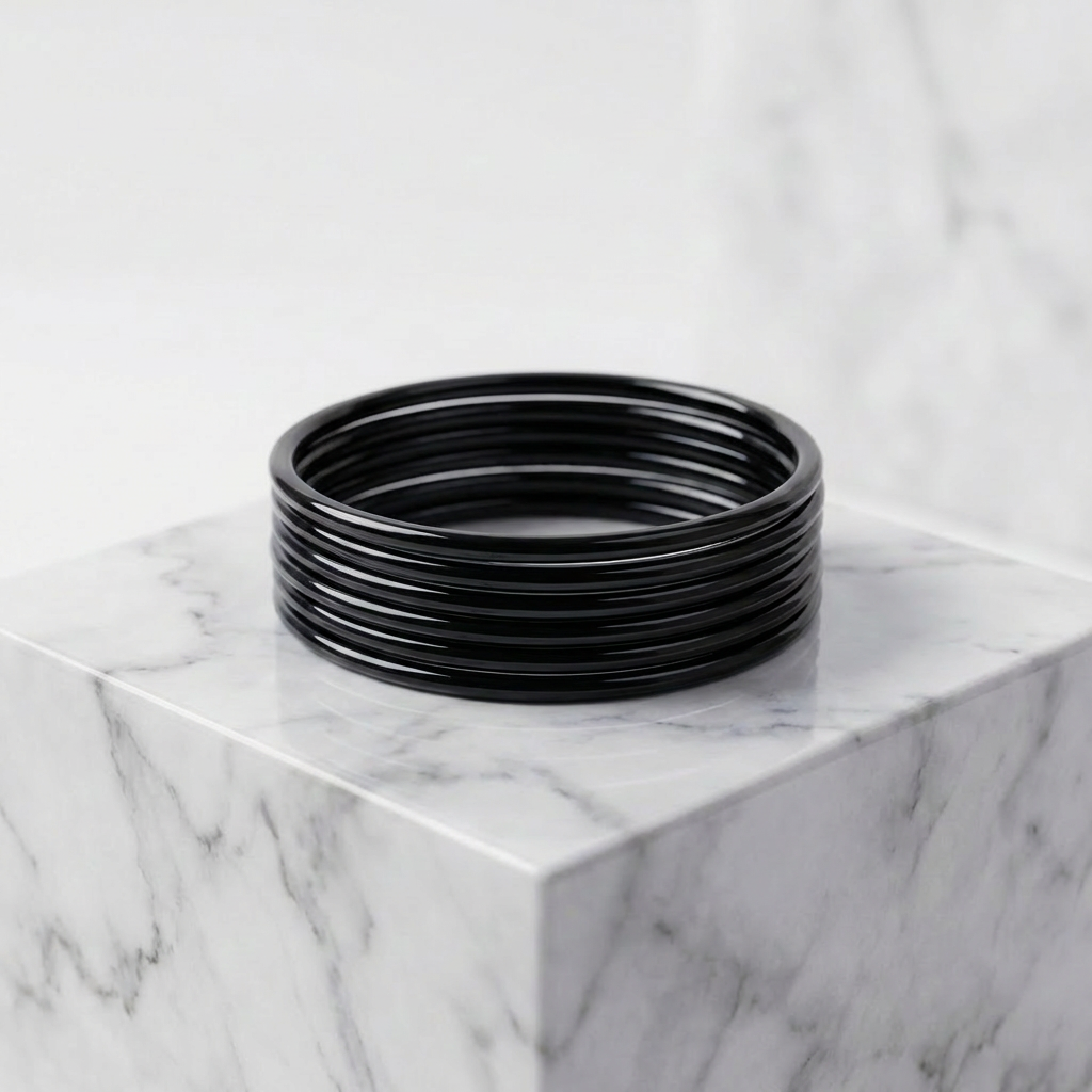 Plain Glass Bangles (set of 12)
