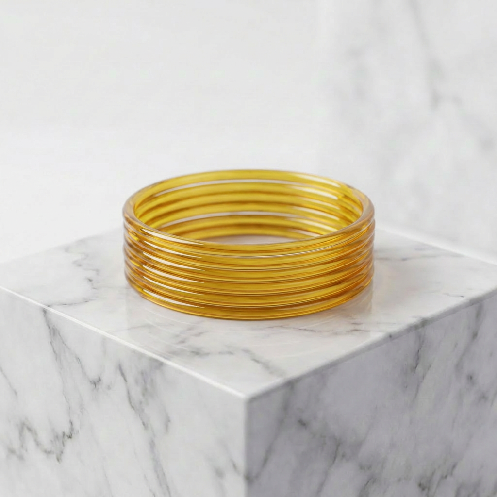Plain Glass Bangles (set of 12)