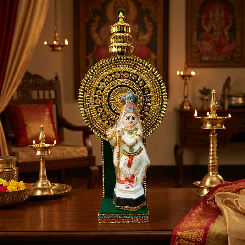 Lord Krishna with Traditional Thidambu