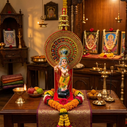 Lord Krishna  with Traditional Thidambu