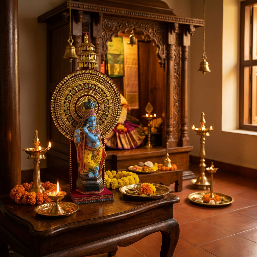 Lord Krishna with Traditional Thidambu