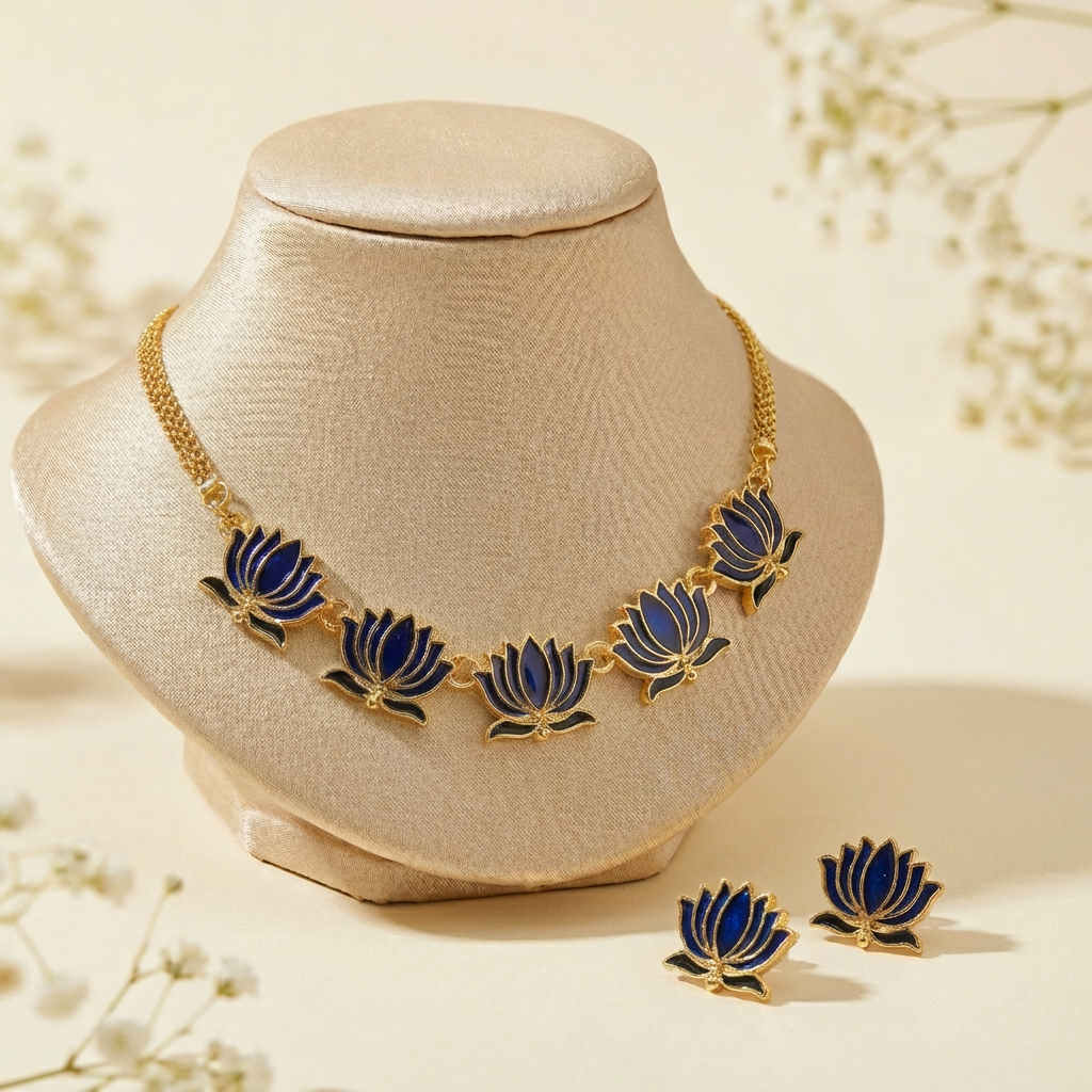 Lotus Necklace Set