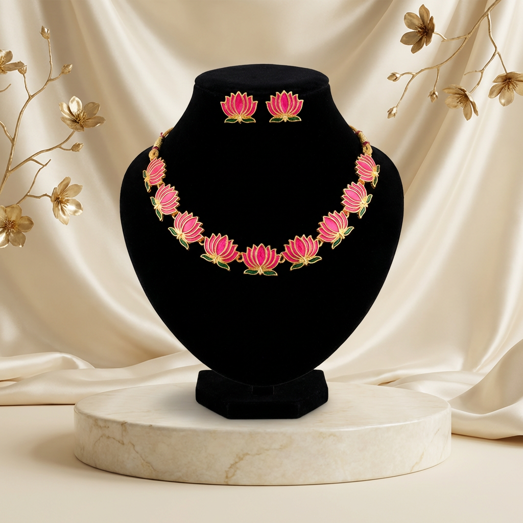 Lotus Necklace Set