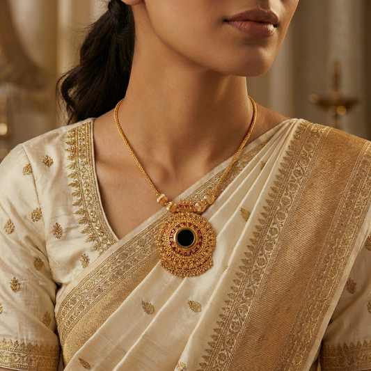 Gold plated Palaka Pendant Necklace
