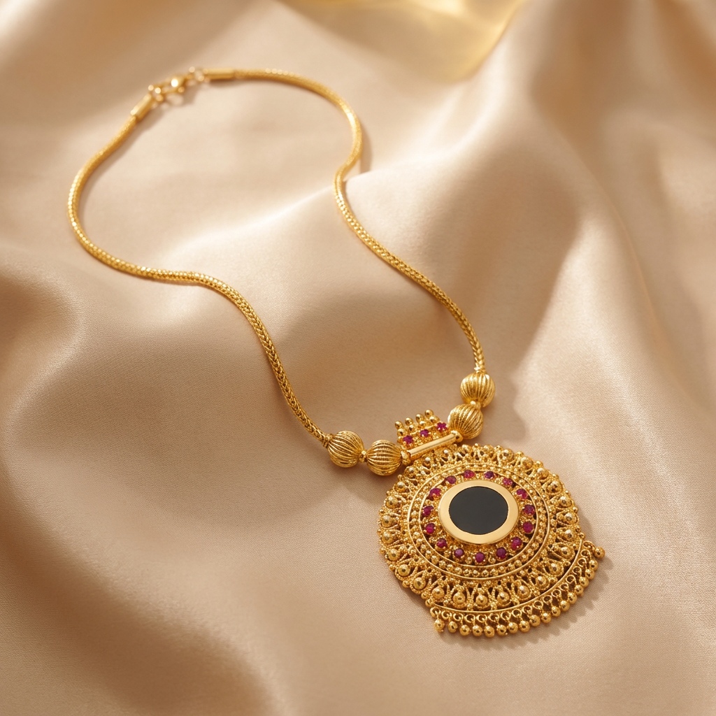 Gold plated Palaka Pendant Necklace
