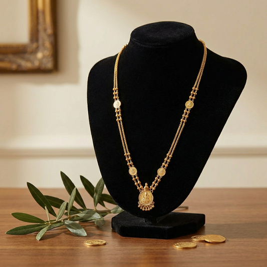 Gold plated Kasu Mala Necklace