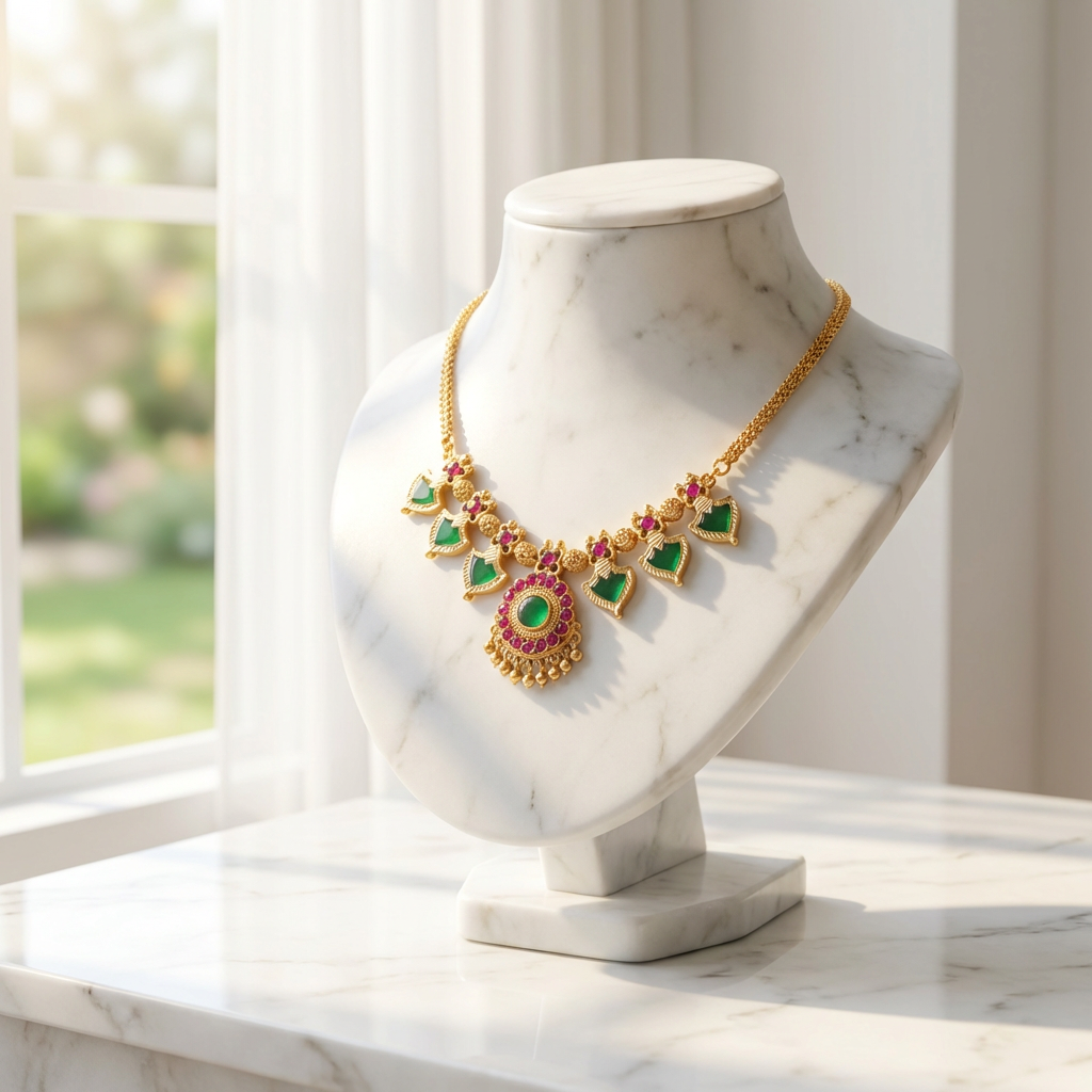Gold plated Palaka pendant Necklace