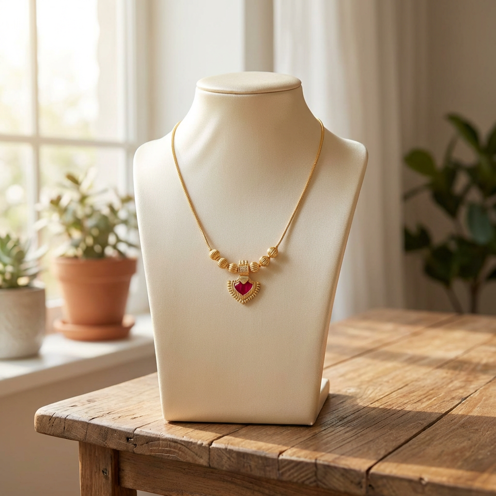 Gold plated Palaka pendant Necklace